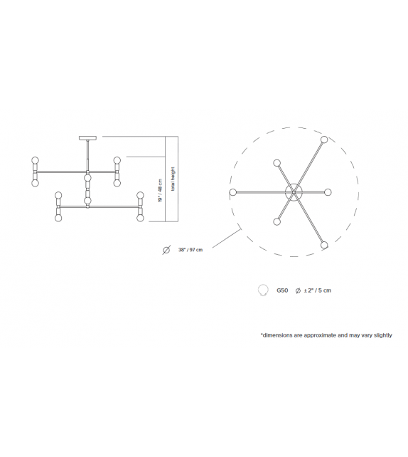 Dot Lambert&Fils Lampada a Sospensione