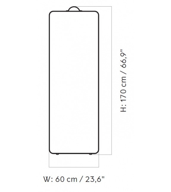 Norm Floor Mirror Menu Espejo