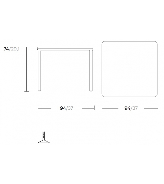 Park Life Kettal Square Dining Table