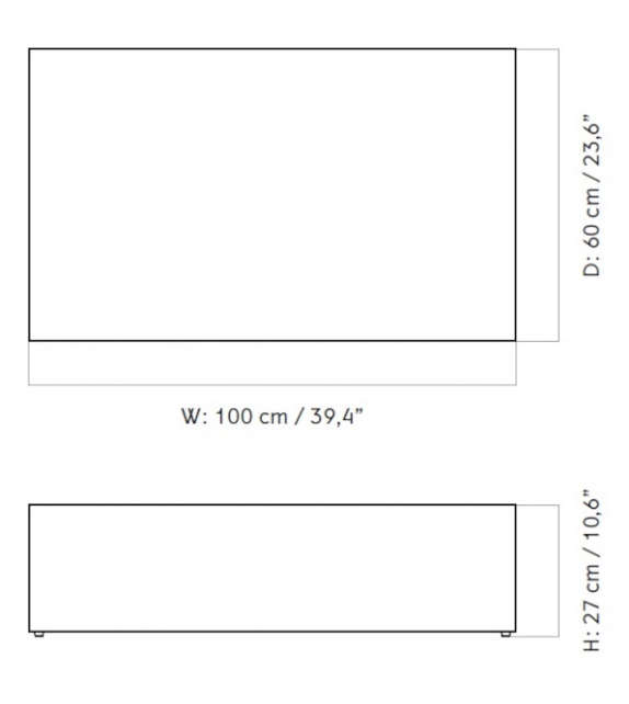 Plinth Low Menu Tavolino