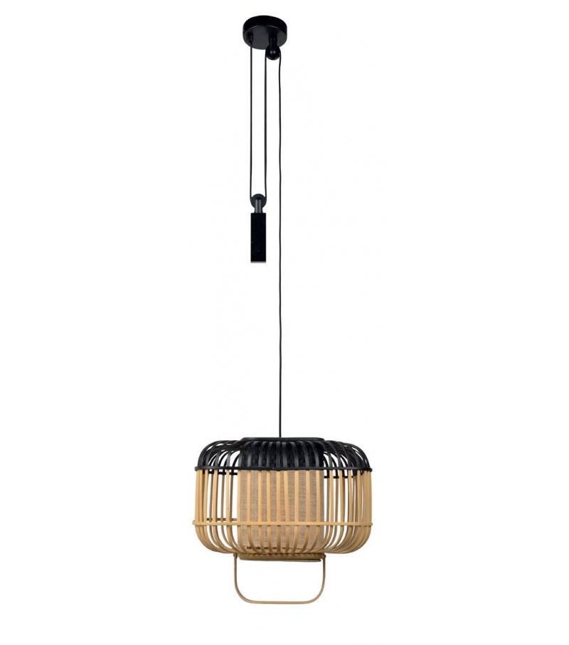 Bamboo Square Forestier Lámpara de Suspensión