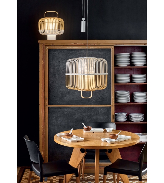 Bamboo Square Forestier Pendant Lamp