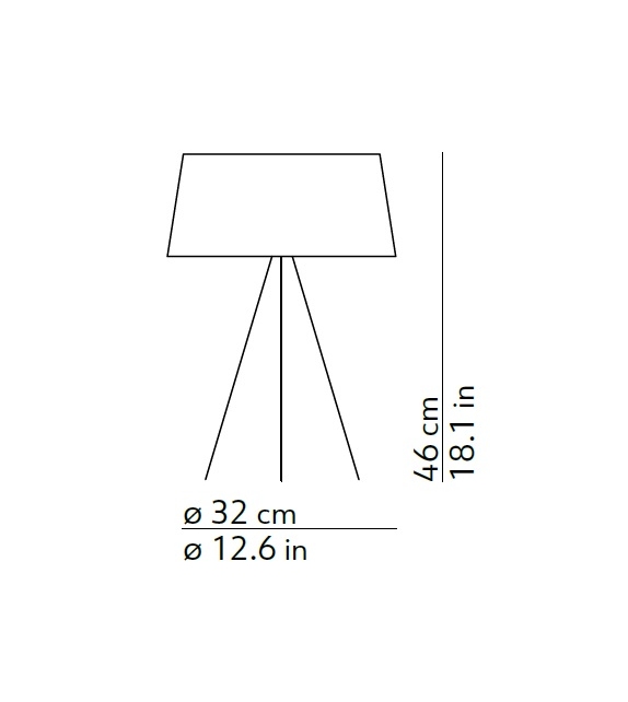 Tripod Kundalini Lámpara de Mesa