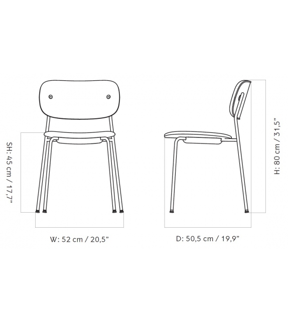 Co Fully Menu Chaise Rembourrée