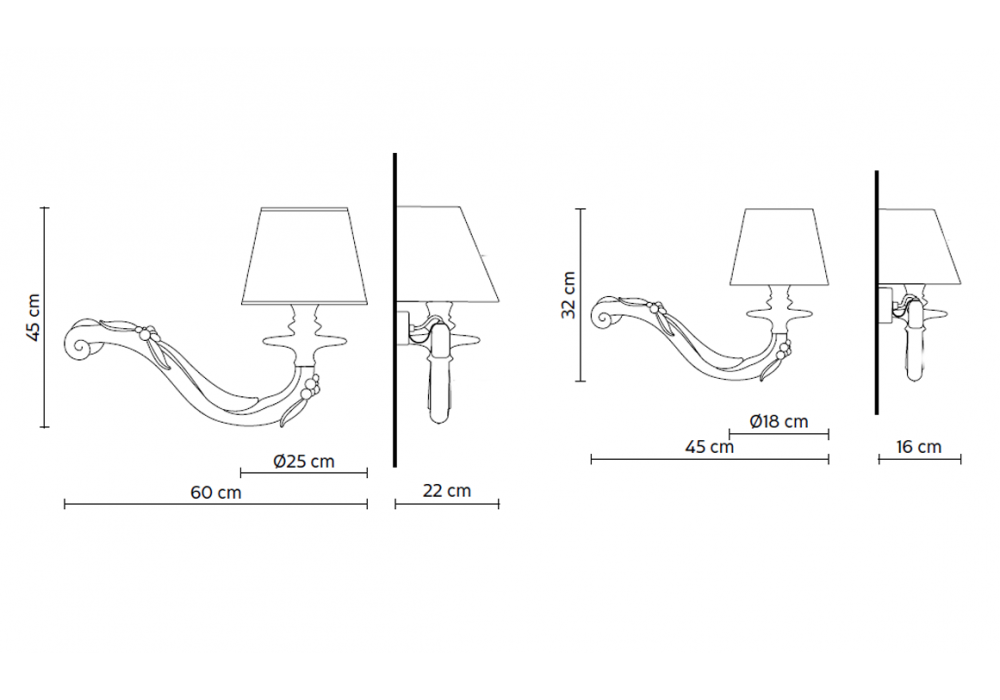 DéjaVu Karman Wandleuchte Milia Shop