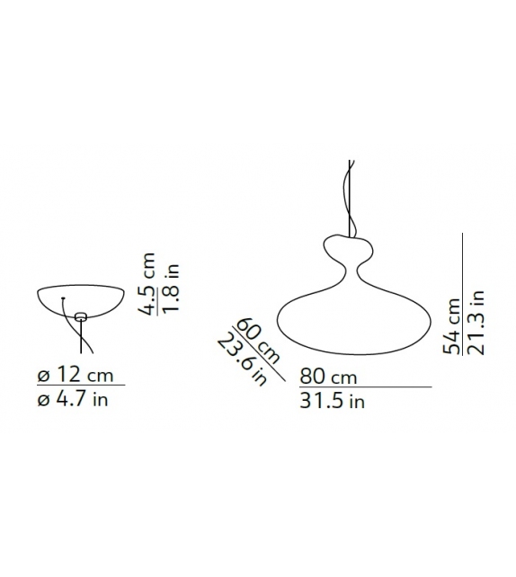 E.T.A. SAT Kundalini Suspension Lamp