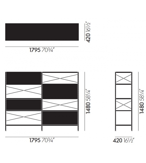Vitra: Eames Storage Unit ESU Regal Vitra