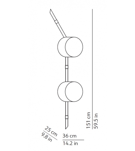 Floed 2 Kundalini Wall/Ceiling  Lamp