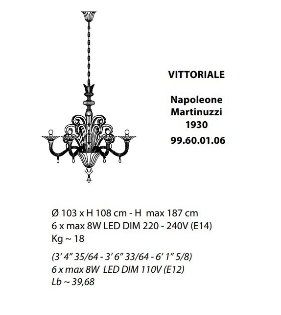 Vittoriale Venini Pendelleuchte
