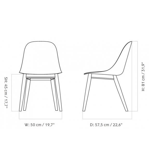 Harbour Side Oak Menu Gepolsterter Stuhl
