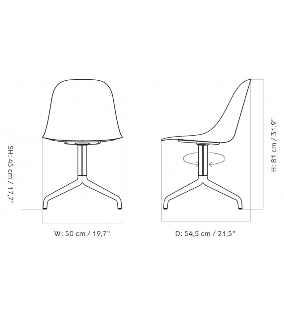 Harbour Side Plastic Menu Chaise Pivotante