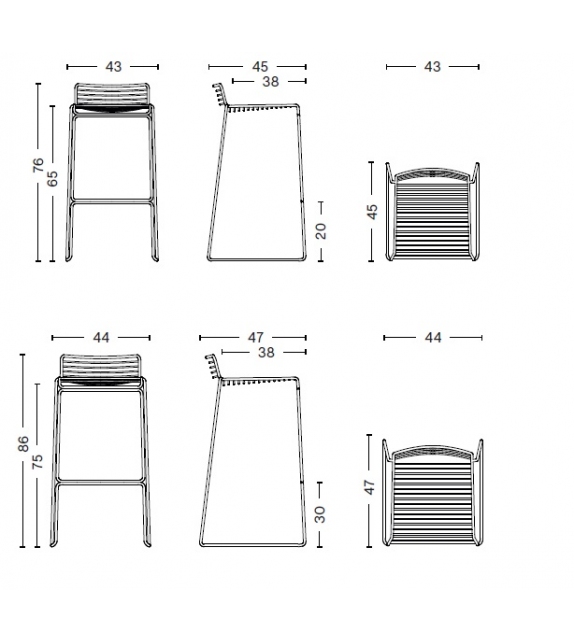 Hee Hay Tabouret Bar