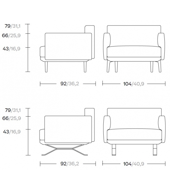 Boma Kettal Fauteuil Club
