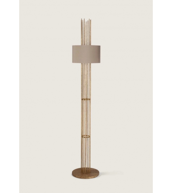 Flynn Caged Porta Romana Floor Lamp