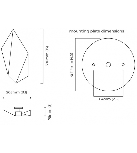 Abstract CTO Lighting Lampada da Parete