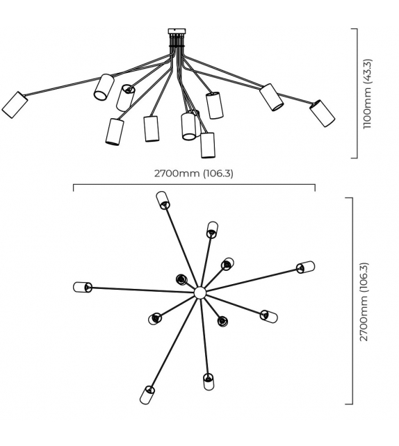 Array Large Cotton CTO Lighting Suspension