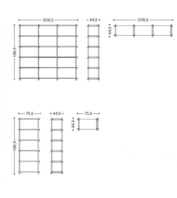 Woody High Hay Sistema de estanterías