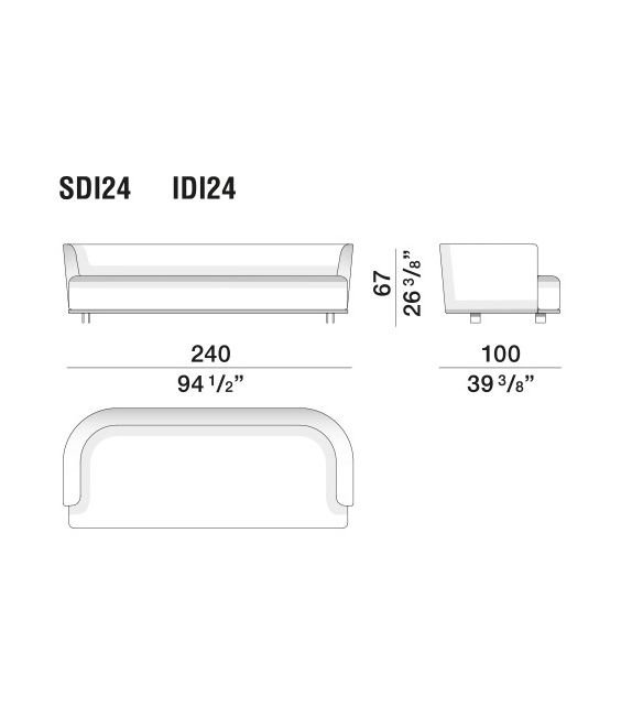 Listo para entregar - Cleo Molteni & C Sofá