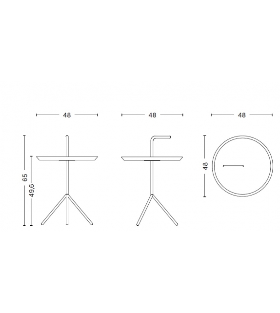 Don't Leave me XL Hay Side Table