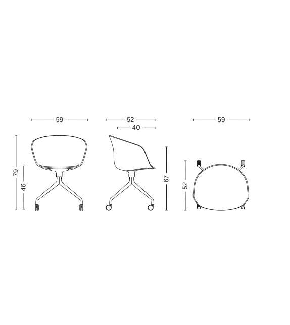 About a Chair AAC 25 Hay Butaca Giratoria