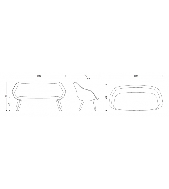 About a Lounge AAL Sofa Hay Canapé