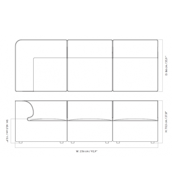 Eave Menu Sofá Modular