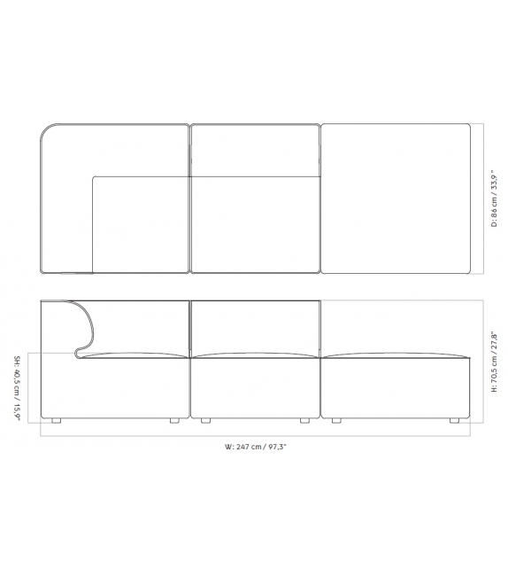 Eave Menu Modular Sofa