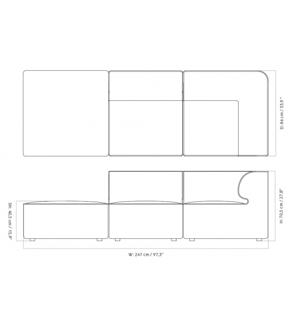 Eave Menu Modular Sofa