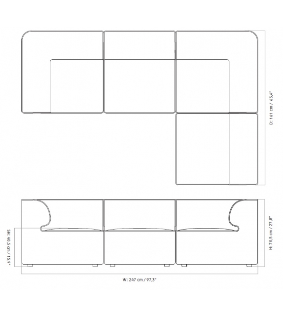 Eave Menu Canapé Modulable