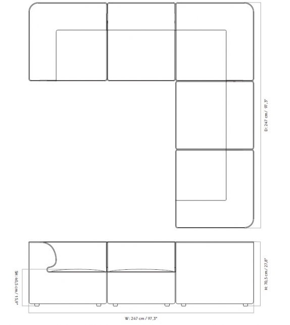 Eave Menu Modular Sofa