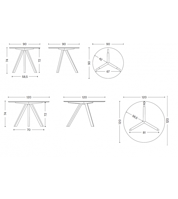 Copenhague CPH20 Hay Mesa Superior de Linóleo