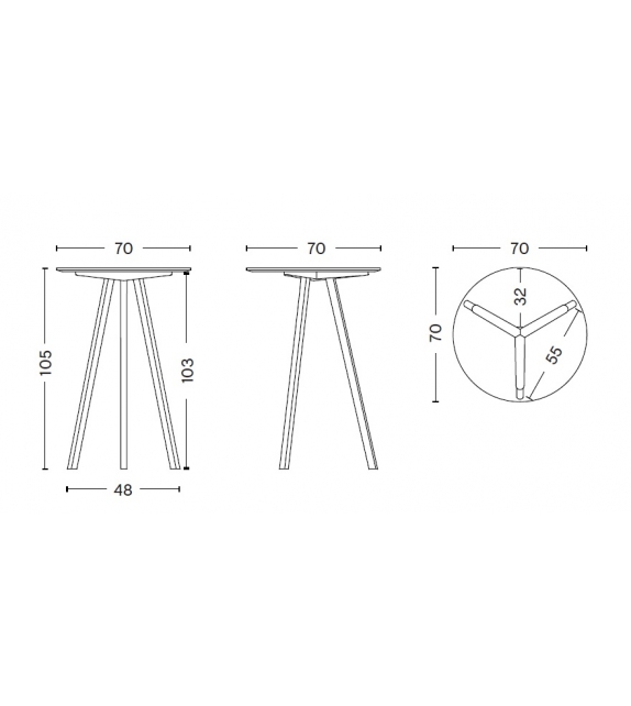 Copenhague CPH 20 Hay High Table