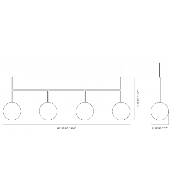 TR Frame Menu Hängeleuchte