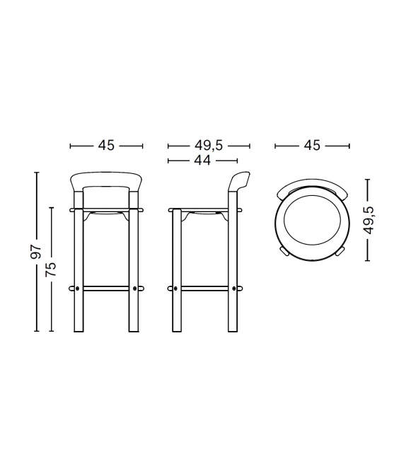 Rey Hay Upholstered Barstool