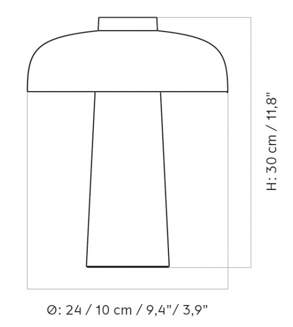 Reverse Menu Table Lamp