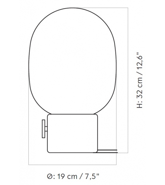 JWDA Marble Menu Lampe de Table