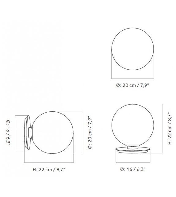TR Menu Table/Wall Lamp
