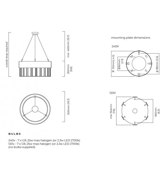 Solaris CTO Lighting Lampada a Sospensione