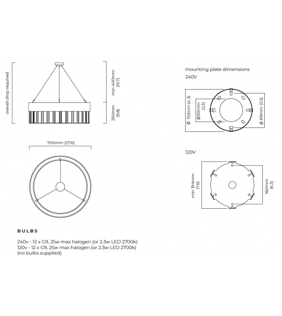 Solaris CTO Lighting Lampada a Sospensione