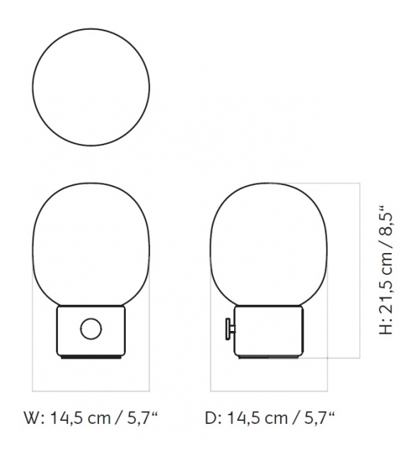 JWDA Portable Menu Table Lamp
