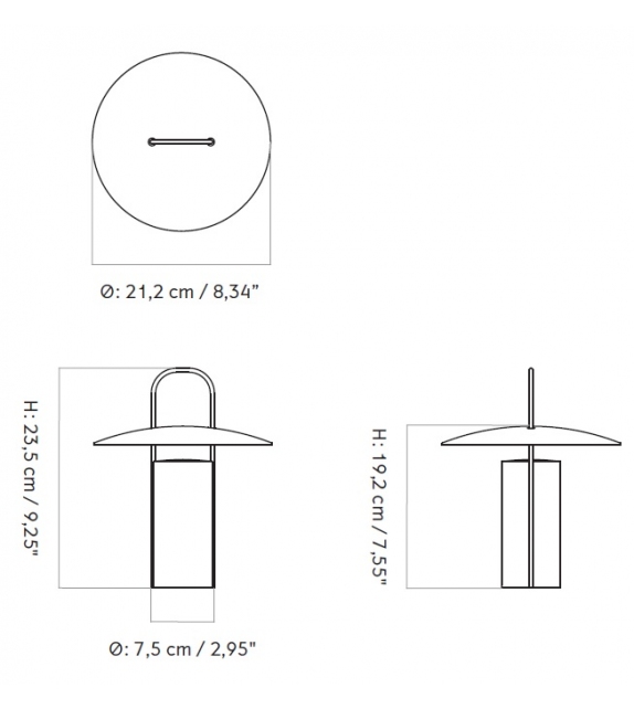 Ray Portable Menu Table Lamp