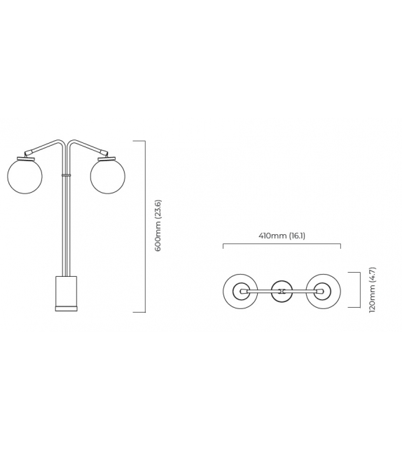Array Twin CTO Lighting Tischleuchte