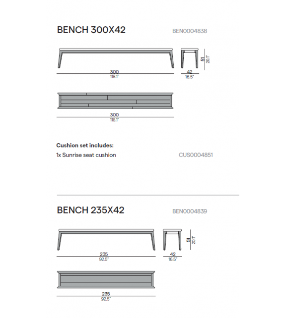 Sunrise Manutti Banquette