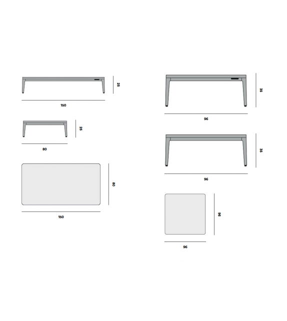 Zendo Manutti Table Basse