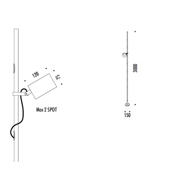 Bubka Davide Groppi Lampadaire
