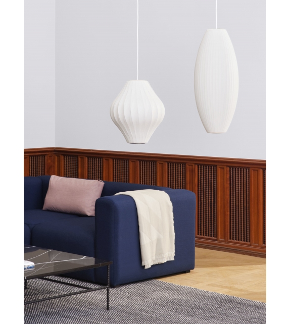 Nelson Pear CrissCross Bubble Hay Lampada a Sospensione