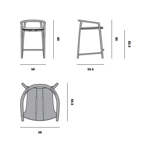 Solid Manutti Tabouret de Bar