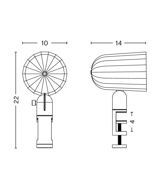 Noc Clip Hay Lamp With Clamp