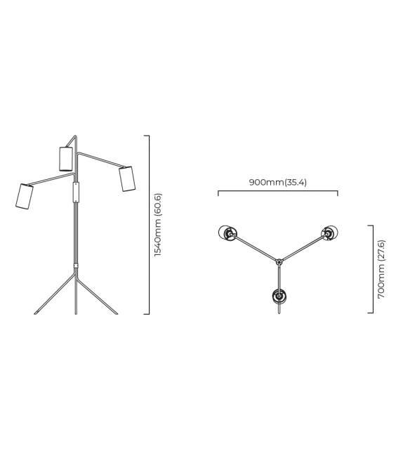 Pendulum CTO Lighting Làmpara De Pie