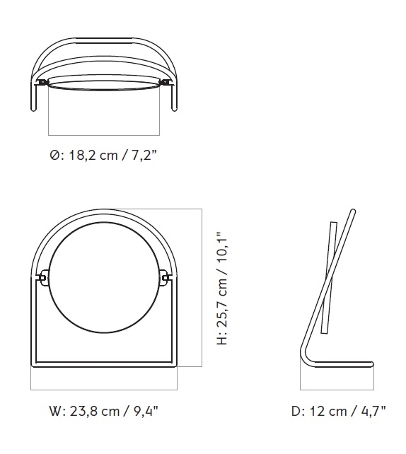 Nimbus Menu Tischspiegel